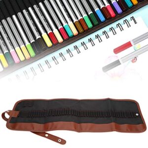 Pen Wrap Roll, Pencil Case Travel Fountain Pen Organizer Bag, Painting Tools Storage Stationery Storage of Pottery Tools, Painting Tools(48 Cells)