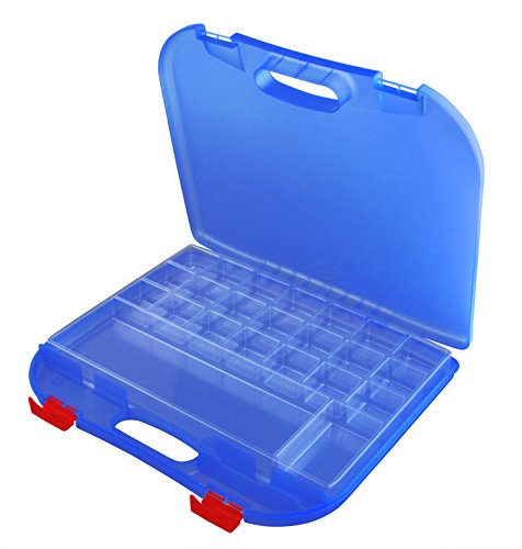 Dexas Loom Storage Lap Case, Blue/Red