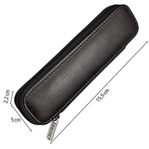 Paradise Pen Company Leather Case Zipper Black for 2 Standard Pens (90686)