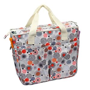 LUKEO Yarn Storage Bag Portable Knitting Tote Large Waterproof Bags Crochet Hooks Sewing Accessories