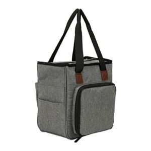 lukeo large capacity yarn knitting storage handbags bag wool tote crochet hook needles organiser holder (color : e, size : 1)