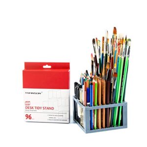 transon paint brush holder organizer 96 slots desk caddy for pens, pencils, brushes, markers