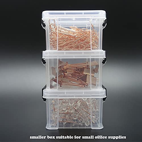 Mini Storage Bins with Lids, Bead Organizer Boxes, Plastic Craft Storage Containers - 9 Boxes