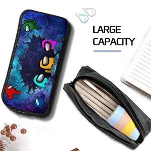 Jizokacw Game Pencil Case with Zipper Unique Stationary Bag Multifunction Pencil Pouch Large Capacity Pen Bag for Boy Girl Men Women Teen