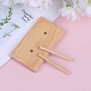 1PC Spool Rack Embroidery Beaded Thread Tool Stand Wooden Embroidery Line Frame Solid Silk Spool Rack Line Tool Holder braiders Rack,Thread Holder,Spool Holder for Women Use