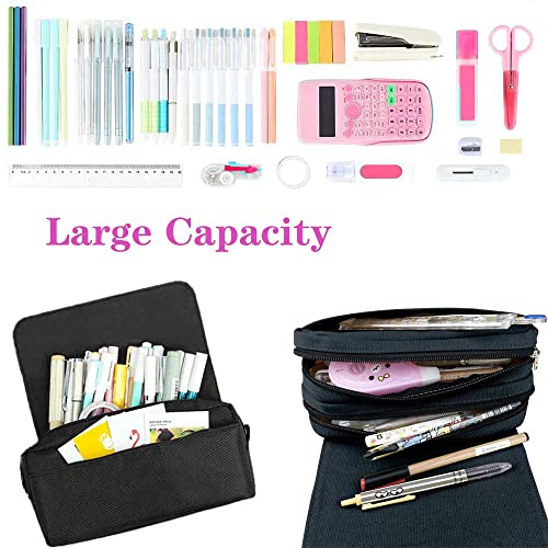 IUTOYYE Anime Pencil Case Holder Pouch Holder Box Organizer Stationery Large Capacity Makeup Bag Zipper Canvas Pencil Box School Gift(A Style)
