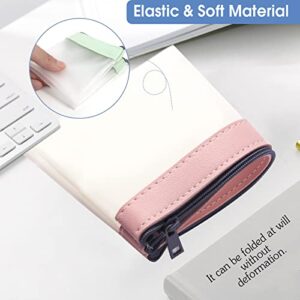 Jasilon 4 Pcs Pencil Case,Makeup Bag for Girls Women Pencil Storage Pouch, Clear Pencil Pouches, Zipper Pen Case Bag,Office College School Gift for adults Teen Girl Boy