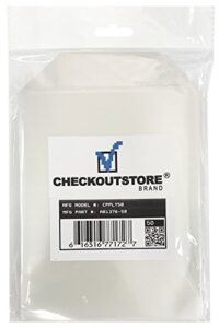 checkoutstore 50 clear storage pockets (5 5/8 x 7 3/8)