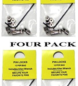 48 Locking Pin Keepers For Hat Lapel Vest