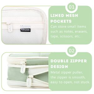 iSuperb Pencil Case Big Capacity Canvas Multifunction 20 Compartment Pen Bag Zipper Stationery Organizer Pouch Square Grid Cosmetic Bag…