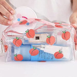 YITAQI Cosmetic Bag,Stationery PVC Zipper Waterproof Women Bag Beauty Case Pencil Bag Pencil Box Makeup Bag(red Strawberry)