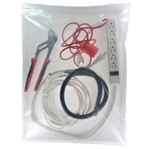 16" X 20" 8 mil Extra Heavy-Duty Puncture Resistant Clear Reclosable Resealable Zipper Bags, 10