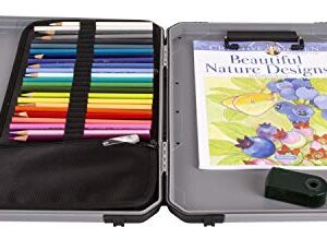 ArtBin 6838AG Sketch Board, Portable Drawing Surface with Internal Art & Craft Storage, Grey