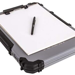 ArtBin 6838AG Sketch Board, Portable Drawing Surface with Internal Art & Craft Storage, Grey