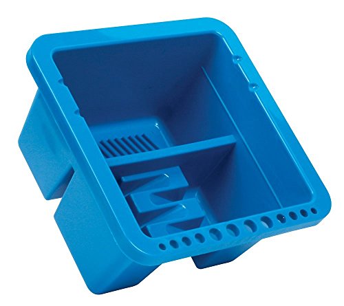 Mont Marte Twin Compartment Plastic Brush Washer. Easy Paint Brush Cleaning and Drying. Suitable for Acrylic and Watercolor Painting.