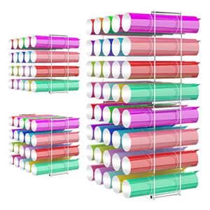 natonhi vinyl roll holder vinyl storage organize 40-holes vinyl storage rack for craft room vinyl roll storage (2-pack, aperture 2.36″)