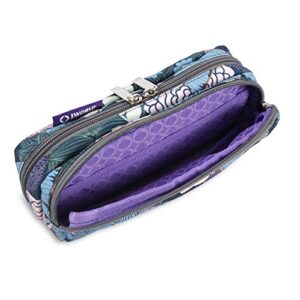 J World New York Jojo Cute Pencil Case for Kids & Adults. Soft Fabric Zip Pen Bag, Secret Garden