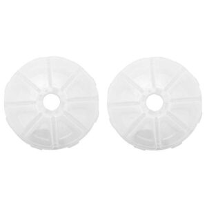 zrm&e 2pcs clear plastic 8 grid multipurpose round shaped container box plastic box jewelry beads container small objects organizer