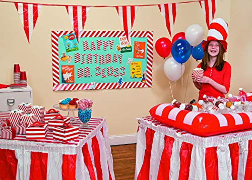 Fun Express Red & White Pennant Carnival Banner (100 feet long) Event Supplies