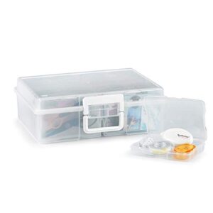 recollections photo box & craft keeper (clear)