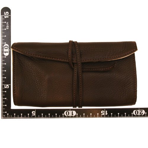 Pilot Pensemble Roll Pen Case 5 Pocket Cowhide Dark Brown