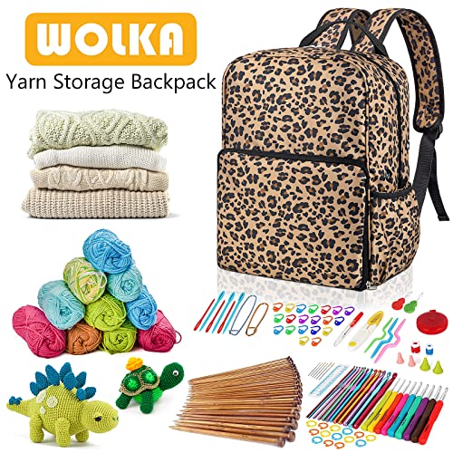 Wolka Knitting Bag, Yarn Storage - Mother's Day Gift -, Yarn Bag, Yarn Storage Organizer, Crochet Storage Knitting & Crochet Supplies 7gal Large Volume