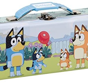 The Tin Box Company Bluey Pencil Box with Handle Clasp & Hinge, Model: 479407-12