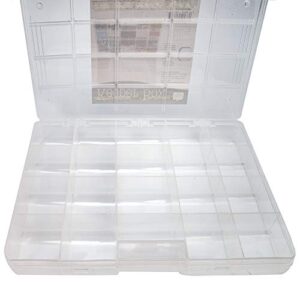 keeper box bead, craft supplies, findings, or tool organizer large 13 x 7.5-20 compartments – kpr3