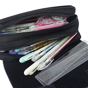 Pencil Case BTS Cute Pencil Pouch Large Capacity Bag With Zipper Pen Case For Adults Girls Student School Supplies