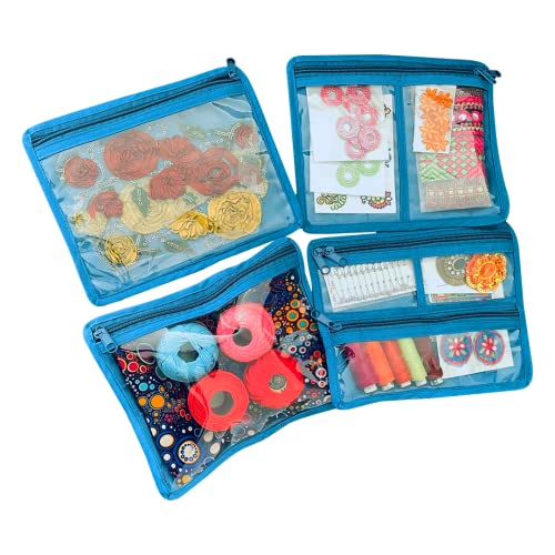 Yazzii Craft Box with Fabric Top - Portable Storage Bag Organizer - Arts & Crafts Storage Tote - Multipurpose and Portable Organizer for Crafts