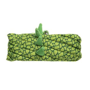 ZIPIT Dinosaur Pencil Case for Boys, Holds Up to 30 Pens, Machine Washable, Made of One Long Zipper! (Dino Green)