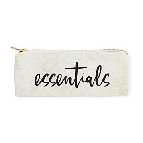The Cotton & Canvas Co. Essentials Pencil Case, Cosmetic Case and Travel Pouch for Office and Back to School