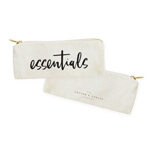 The Cotton & Canvas Co. Essentials Pencil Case, Cosmetic Case and Travel Pouch for Office and Back to School