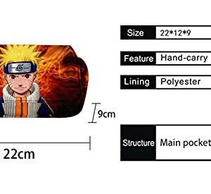 HANDAFA Anime Ninja Pencil Case Manga Cosplay Hokage Pencil Pouch Holder(Fire Naruto)