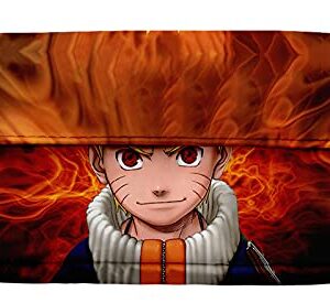 HANDAFA Anime Ninja Pencil Case Manga Cosplay Hokage Pencil Pouch Holder(Fire Naruto)