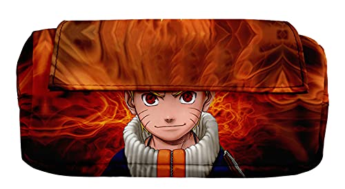 HANDAFA Anime Ninja Pencil Case Manga Cosplay Hokage Pencil Pouch Holder(Fire Naruto)