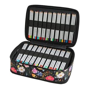 Lbxgap 300 Slots Colored Pencil Case, Large Capacity Pencil Holder Pen Organizer Bag with Zipper for Prismacolor Watercolor Coloring Pencils, Gel Pens & Markers for Student & Artist