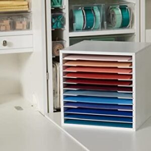 Create Room - Paper and Vinyl Craft Storage Organizer - 13 x 13 Paper Organizer