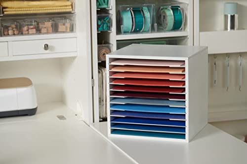 Create Room - Paper and Vinyl Craft Storage Organizer - 13 x 13 Paper Organizer