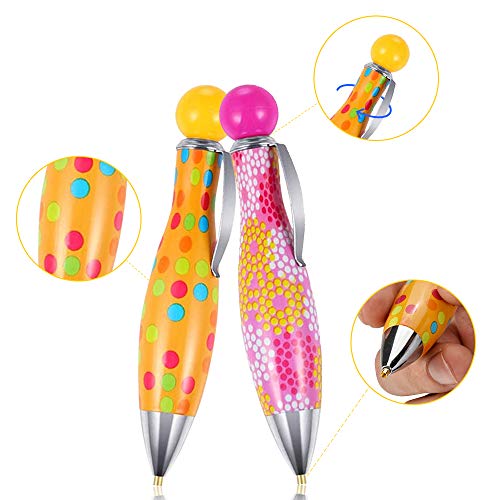 2 Pcs Diamond Painting Pens,Bowling 5D Art Rhinestone Applicator Accessories,Gem Jewel Wax Picker Tool Embroidery Supplies,Mermaid Crystal Drill Bead