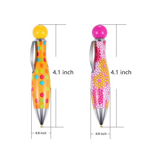 2 Pcs Diamond Painting Pens,Bowling 5D Art Rhinestone Applicator Accessories,Gem Jewel Wax Picker Tool Embroidery Supplies,Mermaid Crystal Drill Bead