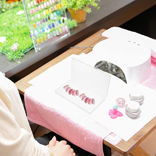 minkissy 2pcs Mini Bead Box Small Clear Plastic Beads Storage Container Nail Charm Bead Box Earrings Storage Boxes Transparent Small Items Boxes Diy Craft Jewelry Organizer