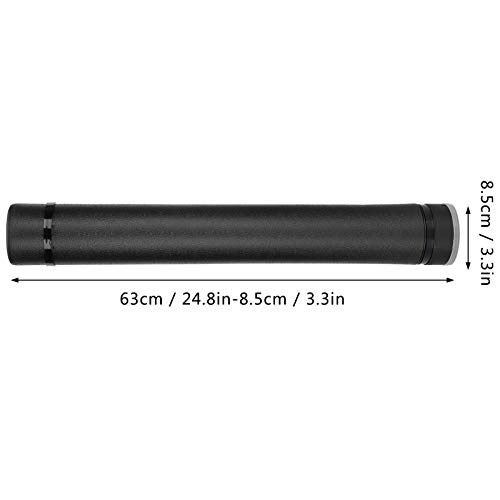 Drawing Storage Tube, Poster Tube, Extendable Artworks for Posters Maps Documents(black)