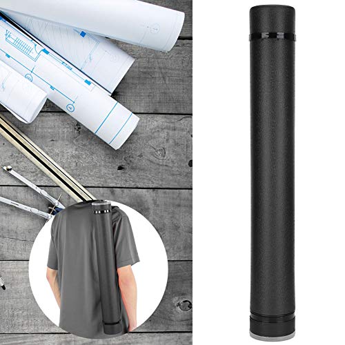 Drawing Storage Tube, Poster Tube, Extendable Artworks for Posters Maps Documents(black)