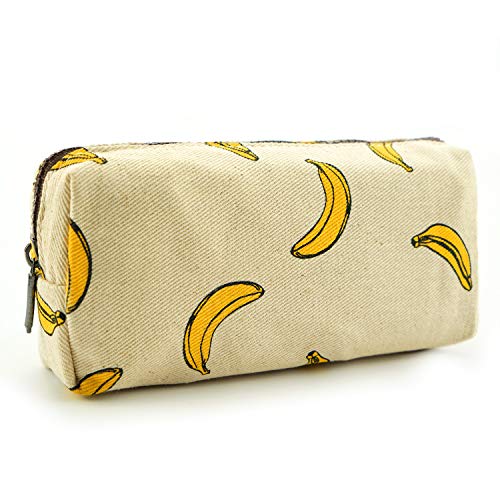 LParkin Cute banana Pencil Case Pouch Teacher Gift Gadget Bag Make Up Case Cosmetic Bag Stationary Kawaii Pencil Box