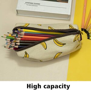 LParkin Cute banana Pencil Case Pouch Teacher Gift Gadget Bag Make Up Case Cosmetic Bag Stationary Kawaii Pencil Box