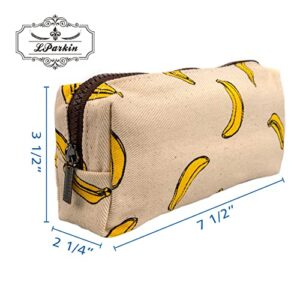 LParkin Cute banana Pencil Case Pouch Teacher Gift Gadget Bag Make Up Case Cosmetic Bag Stationary Kawaii Pencil Box