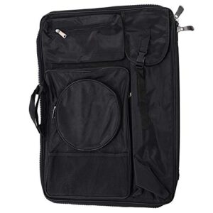 u.s. art supply black nylon art supplies portfolio carry backpack bag, size: 19″ x 26″