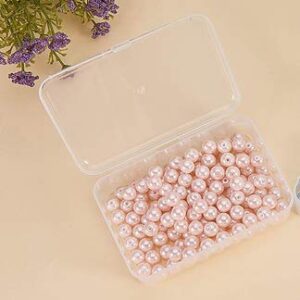 WOIWO 5 Pcs 3.35"x2.17" Rectangle Mini Clear Plastic Storage Containers Box Case with lid for Small Items and Other Craft Projects