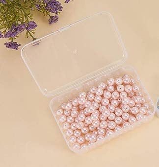 WOIWO 5 Pcs 3.35"x2.17" Rectangle Mini Clear Plastic Storage Containers Box Case with lid for Small Items and Other Craft Projects